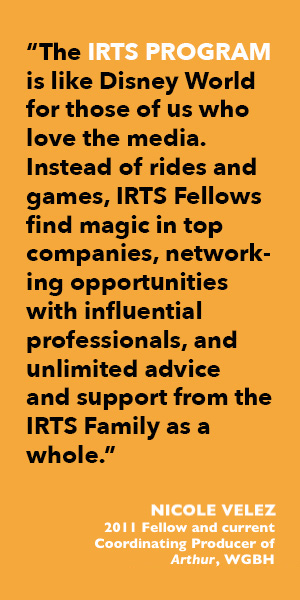 Quote from 2011 IRTS Summer Fellow Nicole Velez with updated title